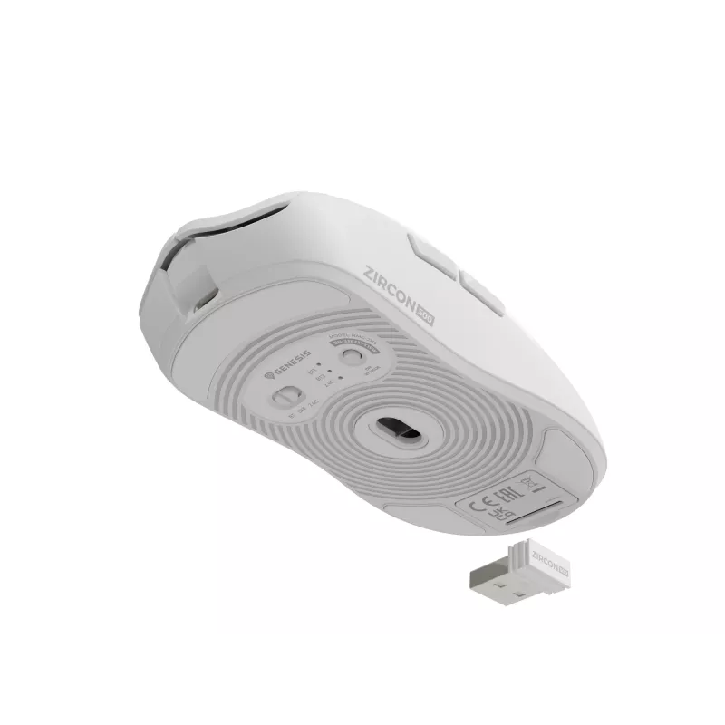GENESIS Zircon 500 mouse gaming per destrorsi RF Wireless + Bluetooth + USB Type-C ottico 10000 DPI