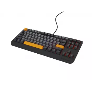 GENESIS Thor 230 TKL tastiera gaming USB + RF Wireless + Bluetooth QWERTY nero, grigio, arancione