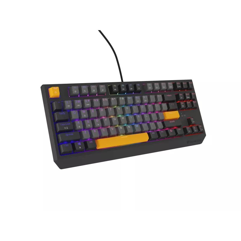 Genesis Thor 230 TKL tastiera gaming meccanica cablata, US, Anchor Gray Negative, Outemu Red