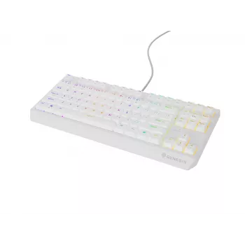 GENESIS Thor 230 TKL tastiera gaming USB + RF Wireless + Bluetooth QWERTY bianco