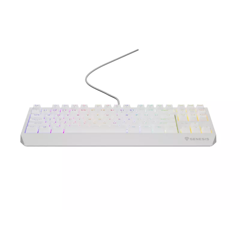 Genesis Thor 230 TKL tastiera gaming meccanica cablata, US, bianca, Outemu Brown