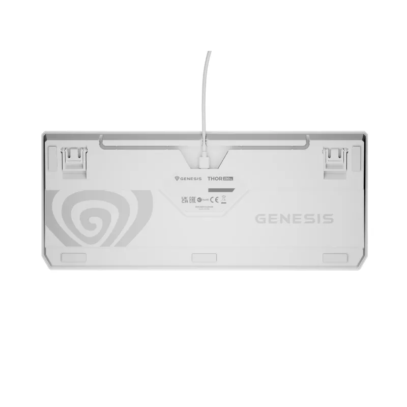 Genesis Thor 230 TKL tastiera gaming meccanica cablata, US, bianca, Outemu Brown