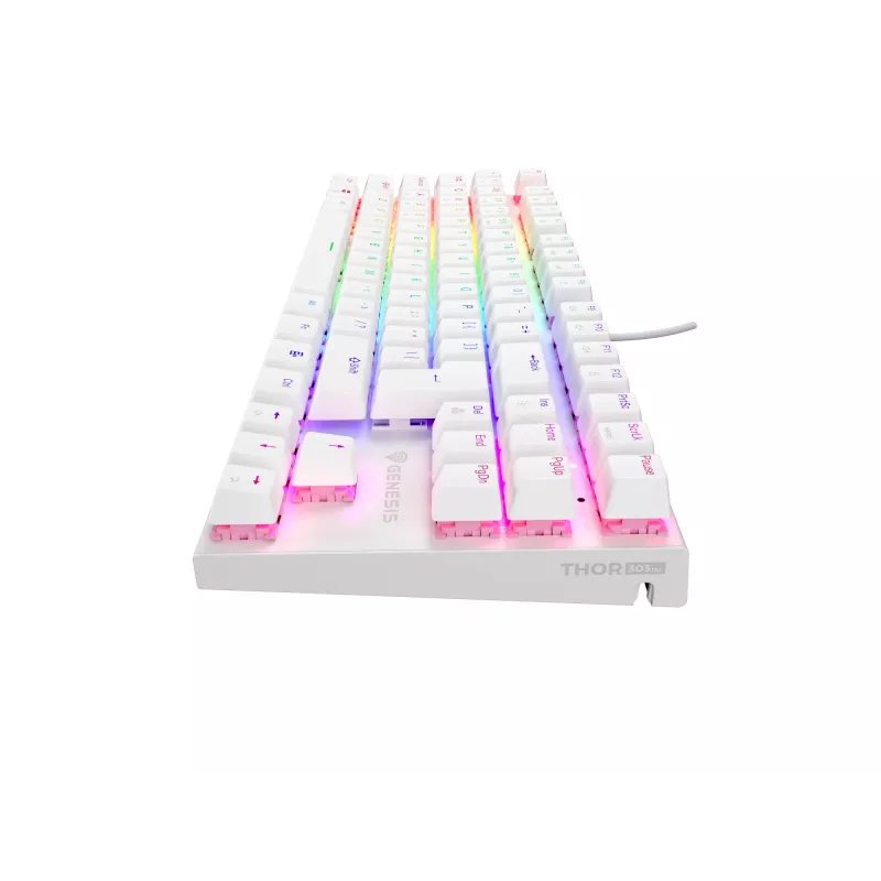 Tastiera gaming GENESIS Thor 303 TKL USB QWERTY US International bianco