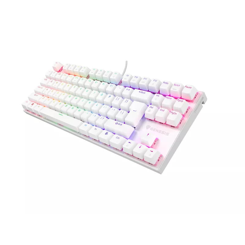 Tastiera gaming GENESIS Thor 303 TKL USB QWERTY US International bianco