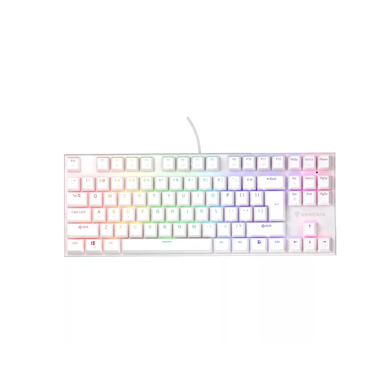 Tastiera gaming GENESIS Thor 303 TKL USB QWERTY US International bianco