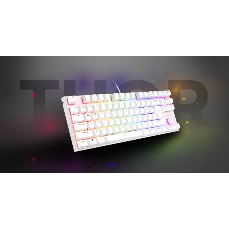 Tastiera gaming GENESIS Thor 303 TKL USB QWERTY US International bianco