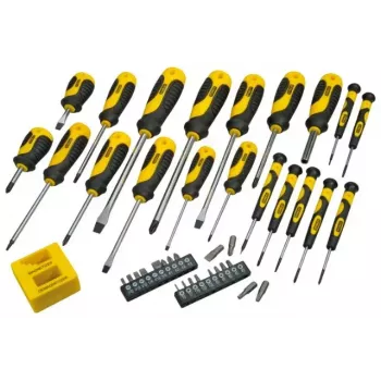 Set di cacciaviti manuali STANLEY STHT0-62113 con punte a croce, Robertson e Torx, punte magnetiche, impugnature ergonomiche