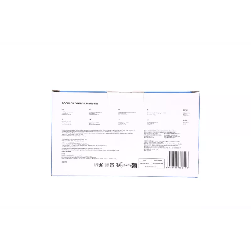 Kit accessori Ecovacs DKT080142 per robot aspirapolvere — set di ricambi