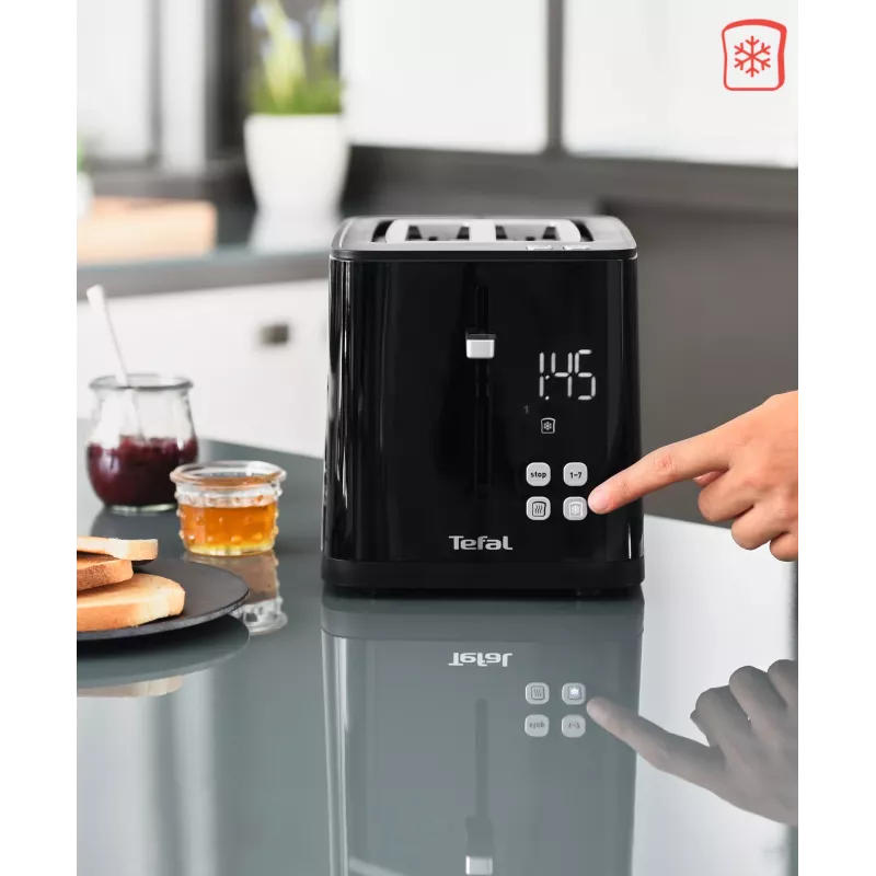 Tostapane Tefal TT6408 — 2 fette, 850 W, nero
