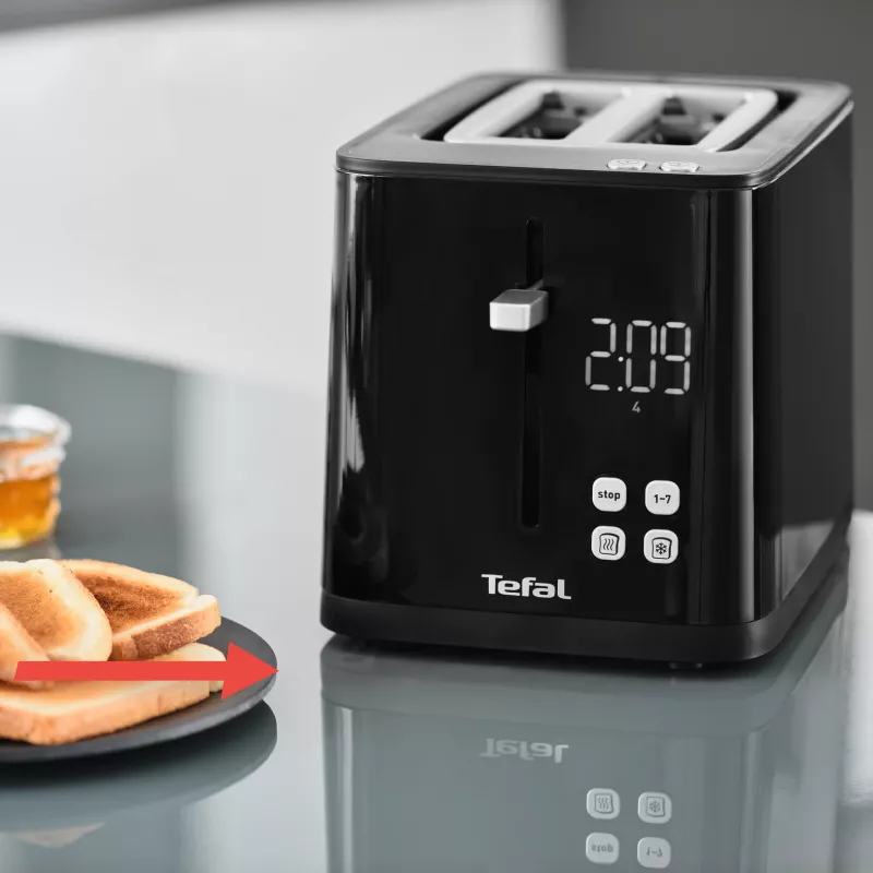 Tostapane Tefal TT6408 — 2 fette, 850 W, nero
