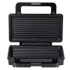 Adler AD 3073 tostiera 2 in 1, 1000 W, acciaio inox/nero