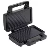 Adler AD 3073 tostiera 2 in 1, 1000 W, acciaio inox/nero