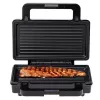 Adler AD 3073 tostiera 2 in 1, 1000 W, acciaio inox/nero