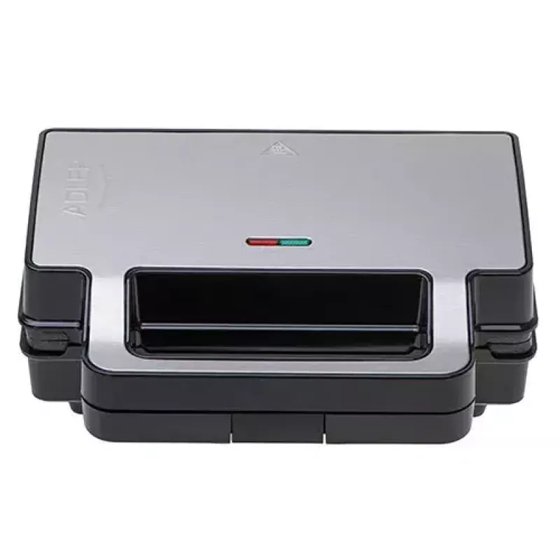 Adler AD 3073 tostiera 2 in 1, 1000 W, acciaio inox/nero