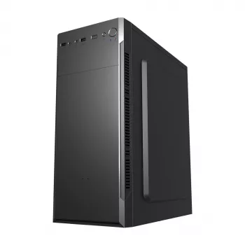 Case PC FSP CMT160 Midi Tower nero — supporta ATX/µATX/ITX, vani 1×3,5