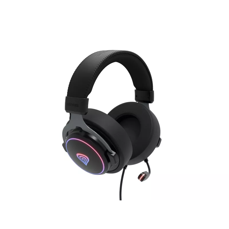 GENESIS Neon 764 Headset da gaming cablato con archetto USB Type-A Nero