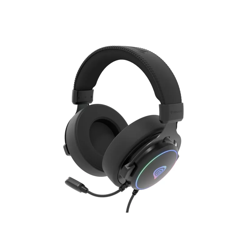 GENESIS Neon 764 Headset da gaming cablato con archetto USB Type-A Nero
