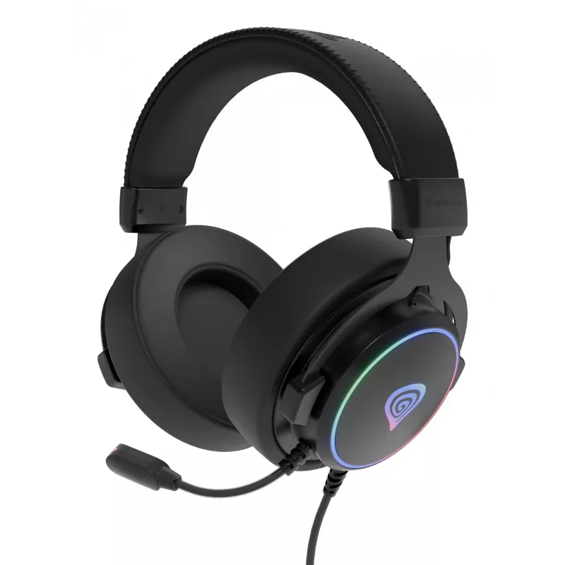 GENESIS Neon 764 Headset da gaming cablato con archetto USB Type-A Nero