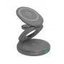 ICY BOX IB-SH101-CH cuffie, smartphone, smartwatch antracite, grigio ricarica rapida uso interno