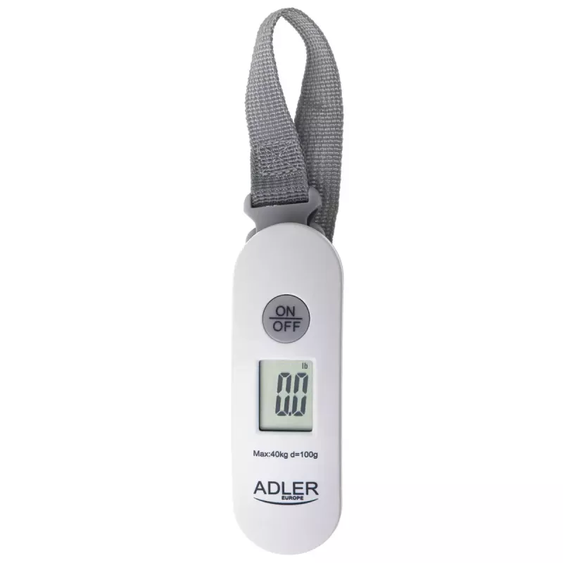 Bilancia pesa valigie Adler AD 8189 – max 40 kg, precisione 100 g, bianca