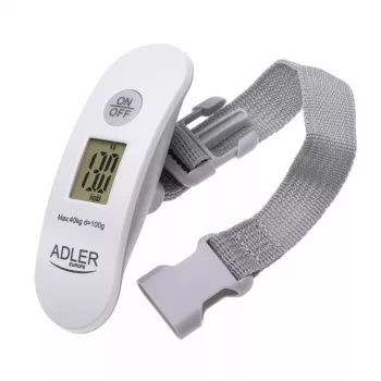 Bilancia per valigie Adler AD 8189 – max 40 kg, precisione 100 g, bianco