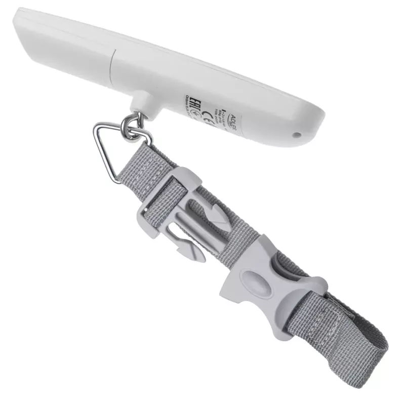 Bilancia per valigie Adler AD 8191, massimo 50 kg, precisione 10 g, grigio
