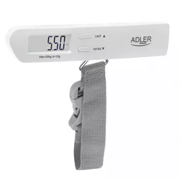 Bilancia per valigie Adler AD 8191, massimo 50 kg, precisione 10 g, grigio