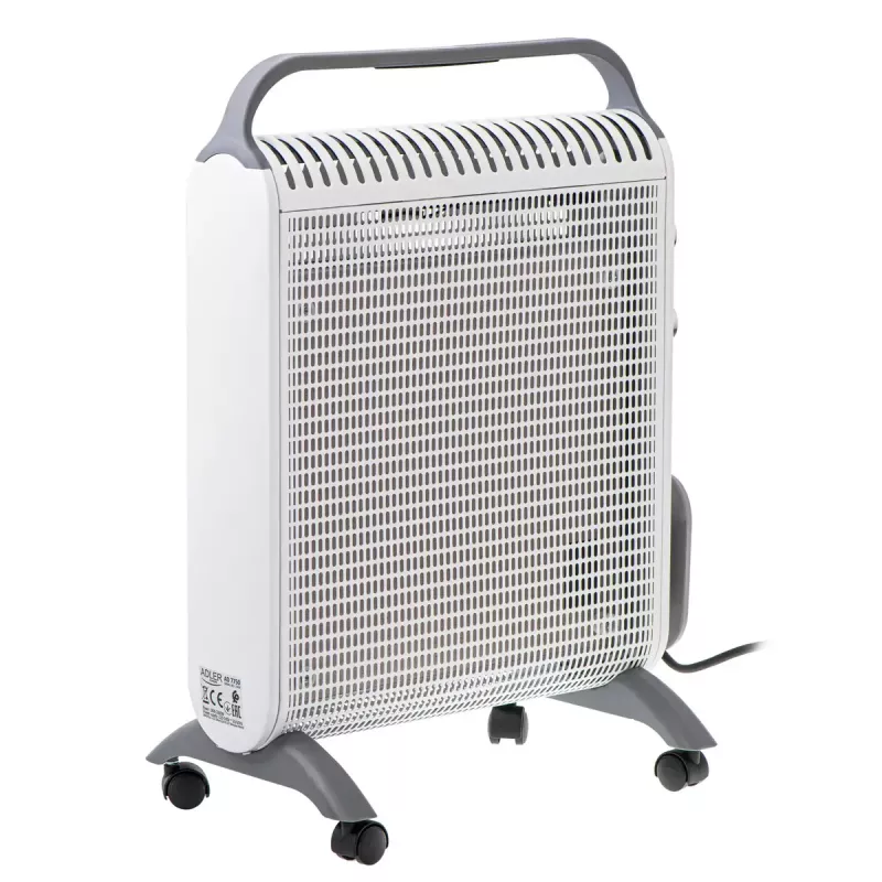 Termoconvettore elettrico Adler AD 7750, 2000 W, 2 livelli di potenza, IP24, bianco
