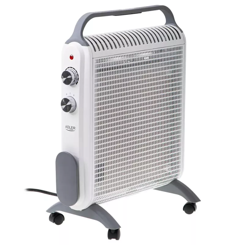 Termoconvettore elettrico Adler AD 7750, 2000 W, 2 livelli di potenza, IP24, bianco