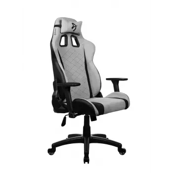 Sedia gaming arozzi Avanti SoftFabric grigio chiaro – ergonomica con schienale alto, rivestimento in tessuto, braccioli regolabili, regolazione dell'inclinazione e dell'altezza