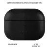 Custodia protettiva in pelle FIXED FIXLPM-999-BK per auricolari con supporto MagSafe, nera