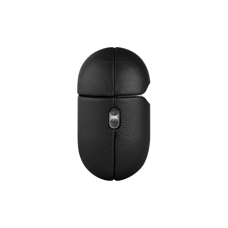 Custodia protettiva in pelle FIXED FIXLPM-999-BK per auricolari con supporto MagSafe, nera