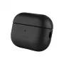 Custodia protettiva in pelle FIXED FIXLPM-999-BK per auricolari con supporto MagSafe, nera