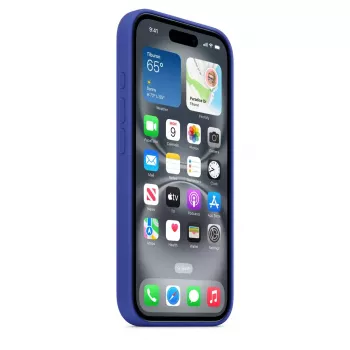 APPLE Custodia in silicone Apple con MagSafe iPhone 16 blu oltremare