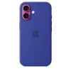 APPLE Custodia in silicone Apple con MagSafe iPhone 16 blu oltremare