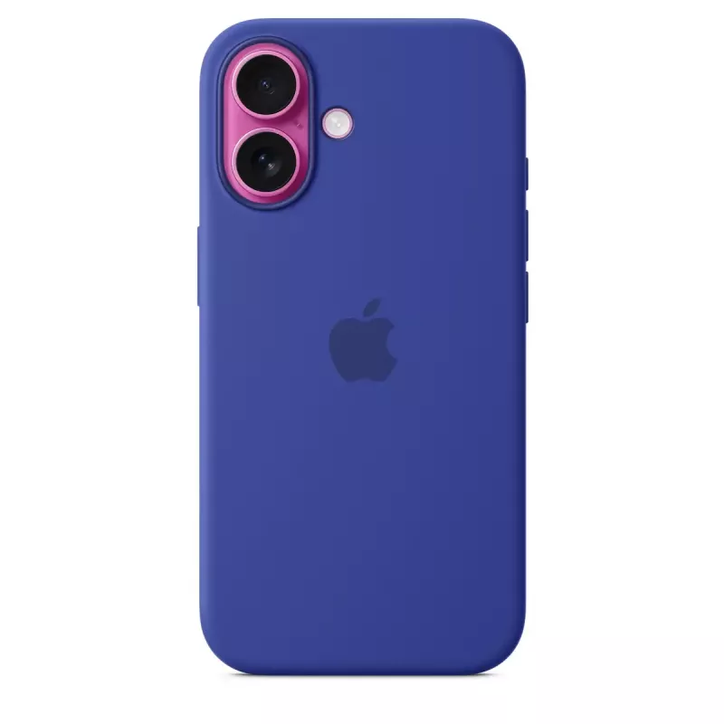 APPLE Custodia in silicone Apple con MagSafe iPhone 16 blu oltremare