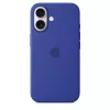 APPLE Custodia in silicone Apple con MagSafe iPhone 16 blu oltremare