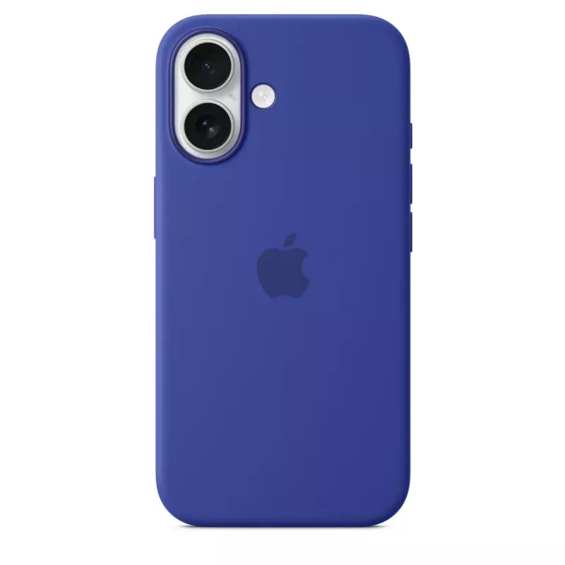 APPLE Custodia in silicone Apple con MagSafe iPhone 16 blu oltremare