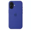 APPLE Custodia in silicone Apple con MagSafe iPhone 16 blu oltremare