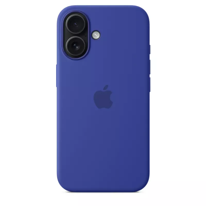 APPLE Custodia in silicone Apple con MagSafe iPhone 16 blu oltremare