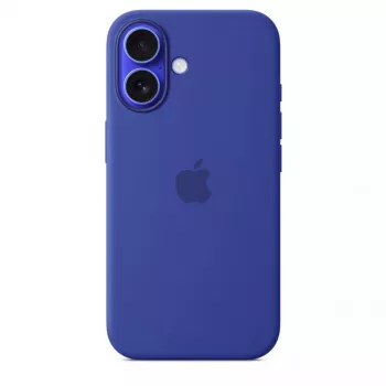 APPLE Custodia in silicone Apple con MagSafe iPhone 16 blu oltremare