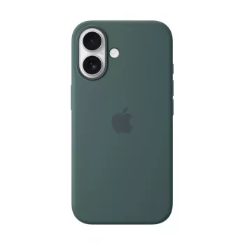 APPLE Custodia in silicone Apple con MagSafe per iPhone 16 verde mare