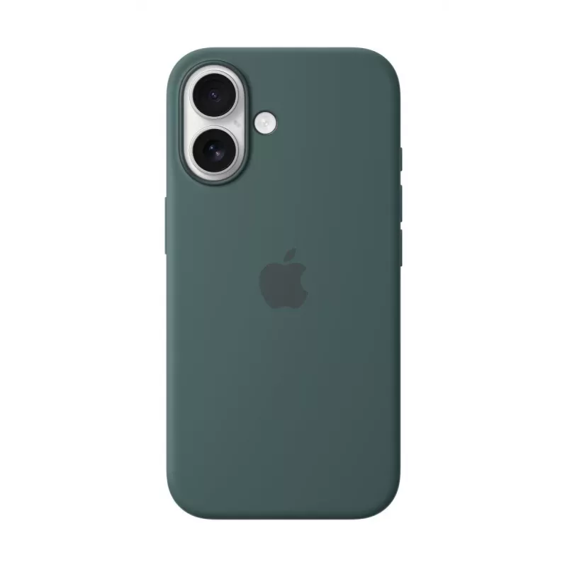 APPLE Custodia in silicone Apple con MagSafe per iPhone 16 verde mare