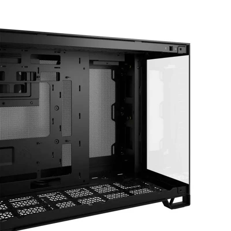 Case per PC CORSAIR 2500D AIRFLOW Midi Tower nero — ATX/Micro ATX, supporto radiatore frontale da 280 mm, USB-A x2, USB-C x1