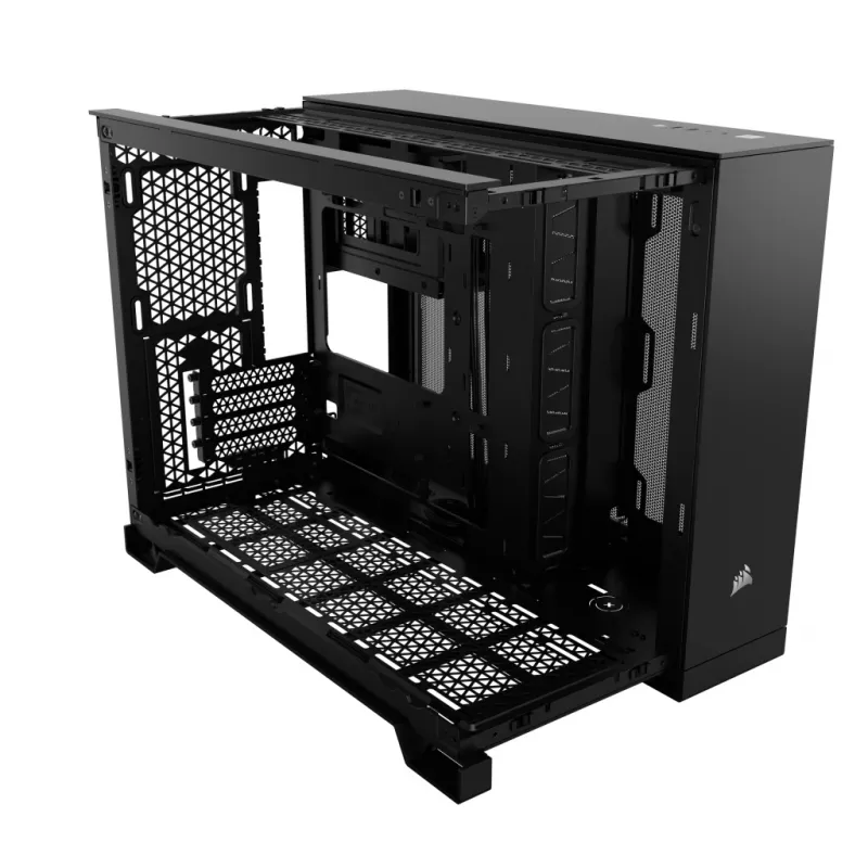 Case per PC CORSAIR 2500D AIRFLOW Midi Tower nero — ATX/Micro ATX, supporto radiatore frontale da 280 mm, USB-A x2, USB-C x1