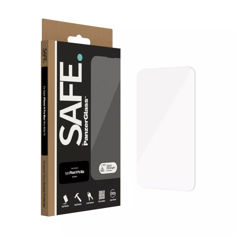 Pellicola protettiva per display PanzerGlass SAFE. by ® Apple iPhone 14 Pro Max Ultra-Wide Fit antigraffio antiurto