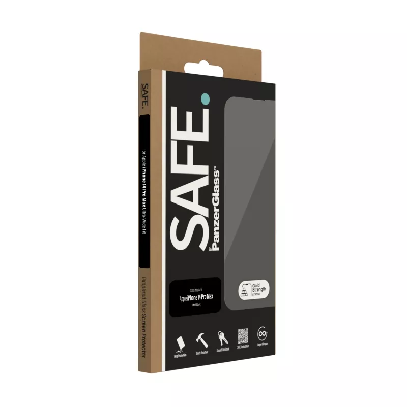 Pellicola protettiva per display PanzerGlass SAFE. by ® Apple iPhone 14 Pro Max Ultra-Wide Fit antigraffio antiurto