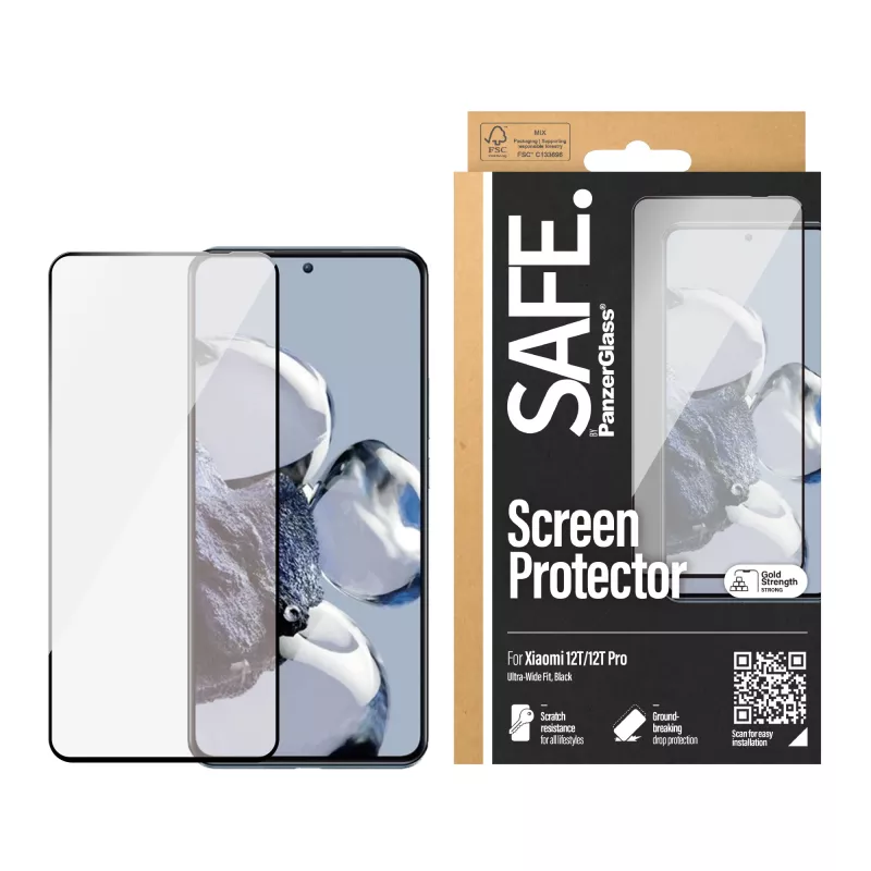 Pellicola protettiva per display PanzerGlass SAFE per Xiaomi 12T 12T Pro antigraffio antiurto