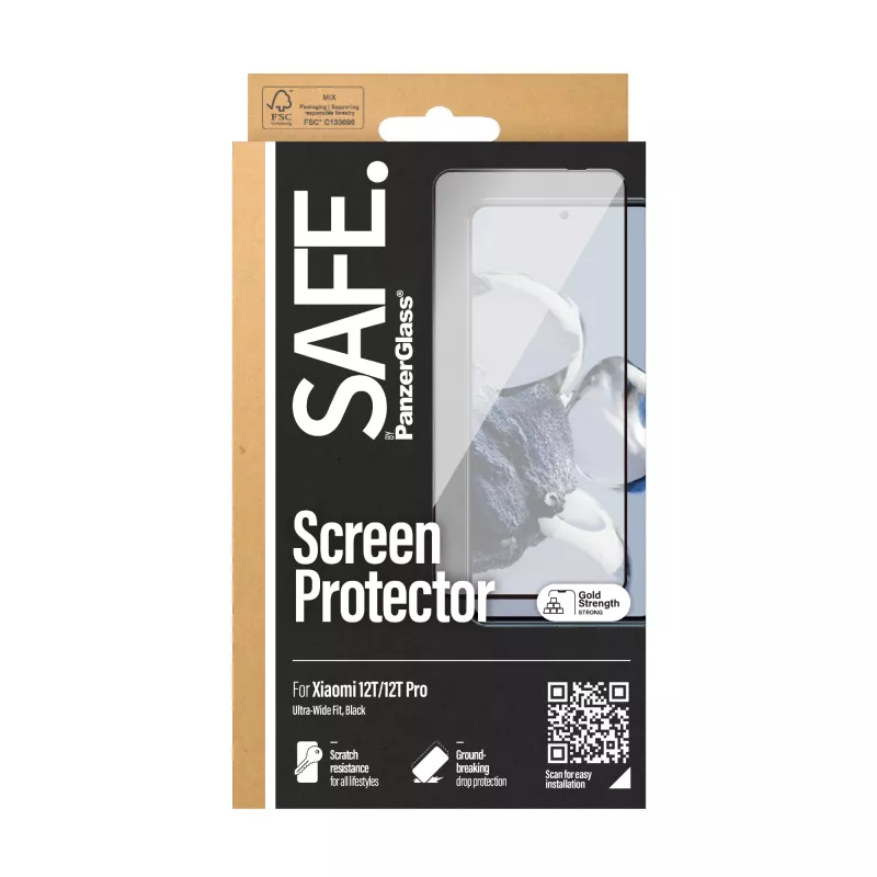 Pellicola protettiva per display PanzerGlass SAFE per Xiaomi 12T 12T Pro antigraffio antiurto