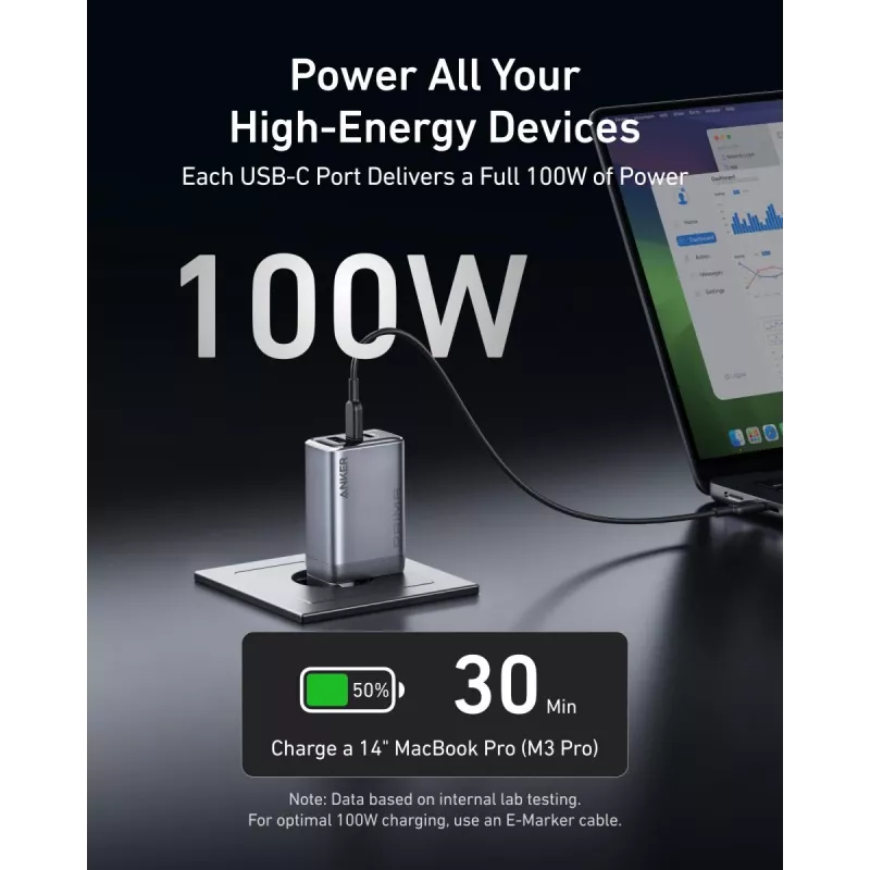 Caricabatterie per dispositivi mobili Anker A2688341 universale nero AC interno 110–240 V 1 USB 2.0 2 USB-C